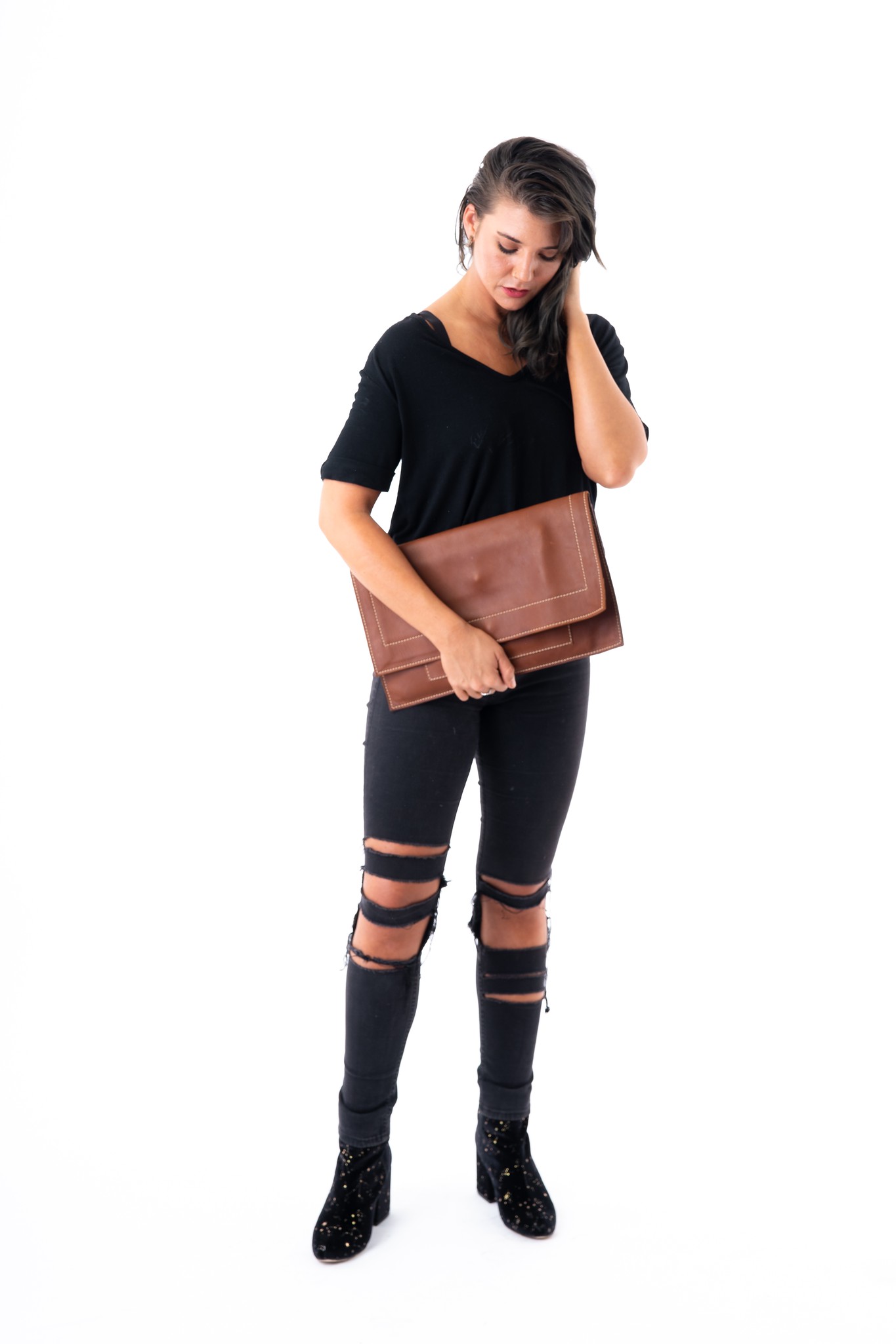 Big Boat Leather clutch