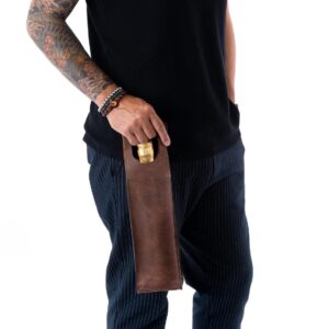 Dalkis Salcedo Leather wine bag